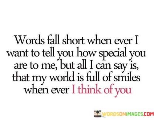 Words Fall Short When Ever I Want To Tell Quotes