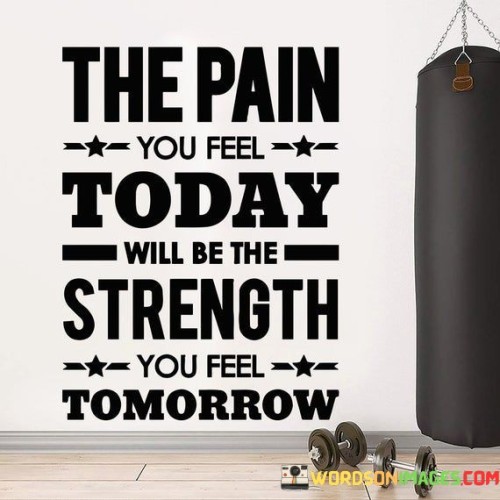 The Pain You Feel Today Will Be The Strength You Feel Quotes