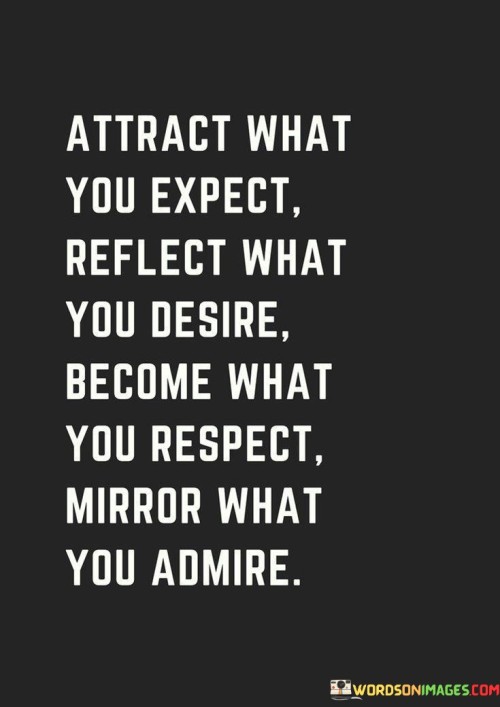 Attract What You Expect Reflect What You Desire Become What Quotes