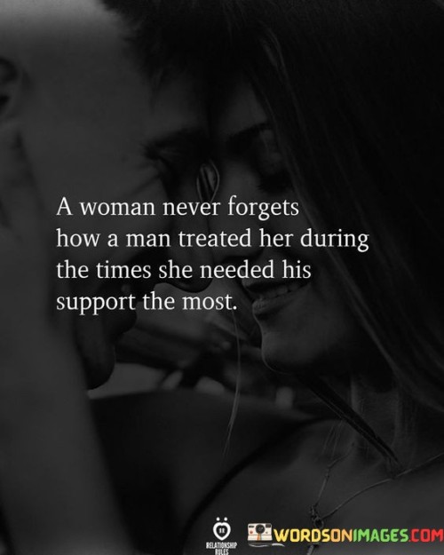 A Women Never Forget A Man Treated Quotes