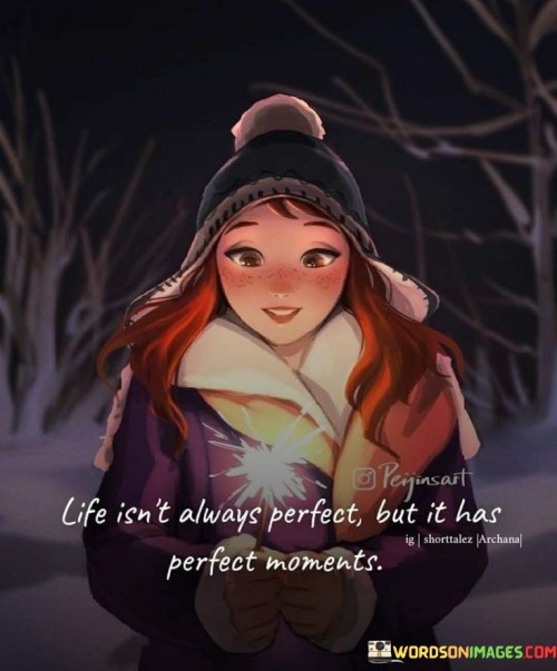 Life Isn't Always Perfect But It Has Perfect Moments Quotes