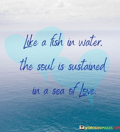 Like A Fish In Water The Soul Is Sustained Quotes