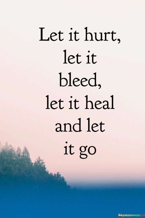 Let It Hurt Let It Bleed Let It Heal And Let It Go Quotes