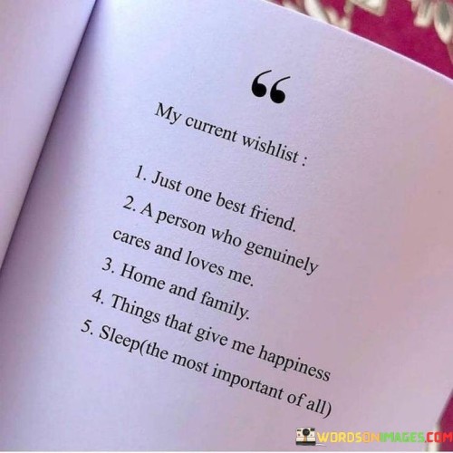 My Current Wishlist Just One Best Friend Quotes