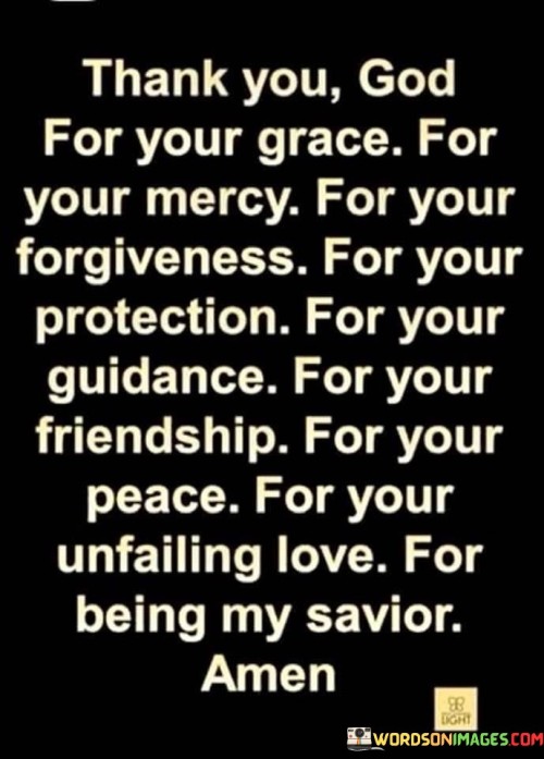 Thank You God For Your Grace For Your Mercy Quotes