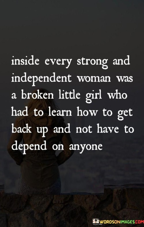 Inside Every Strong And Independent Woman Quotes