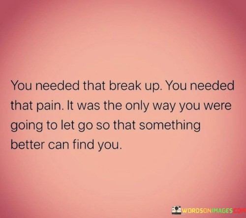 You Needed That Break Up You Needed That Pain It Was Quotes