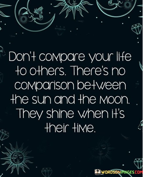 Don't Compare Your Life To Others There's No Quotes