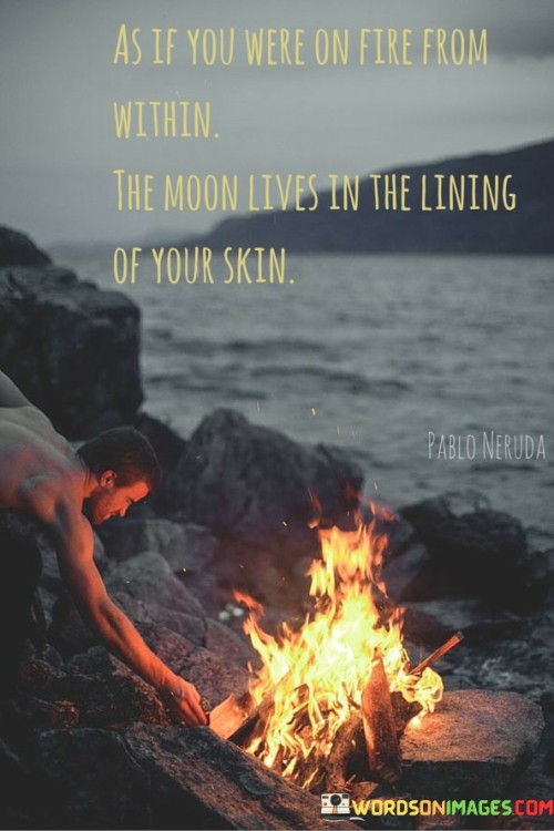 As If You Were On Fire From Within The Moon Lives In The Lining Quotes