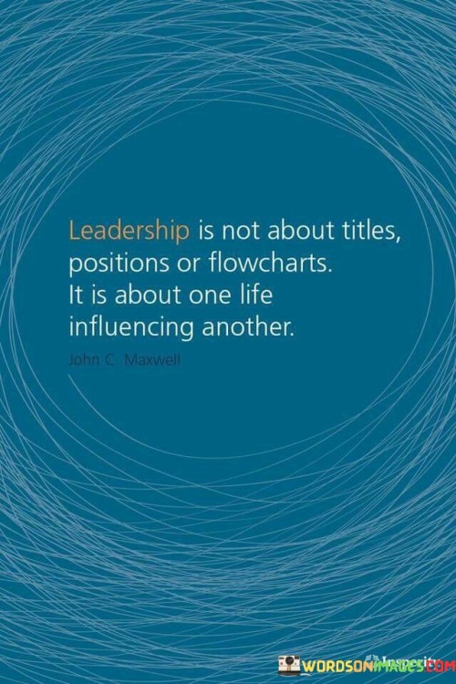Leadership Is Not About Tiles Positions Or Flowcharts It Is About Quotes