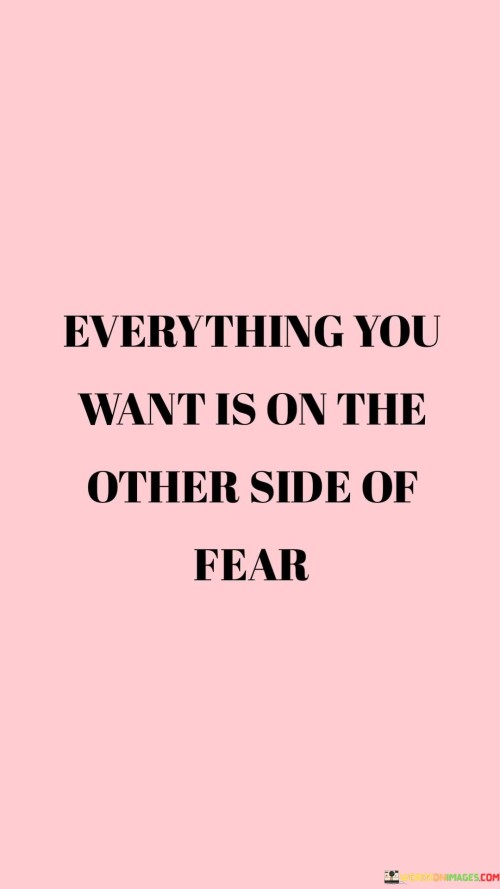 Everything You Want Is On The Other Side Of Fear Quotes