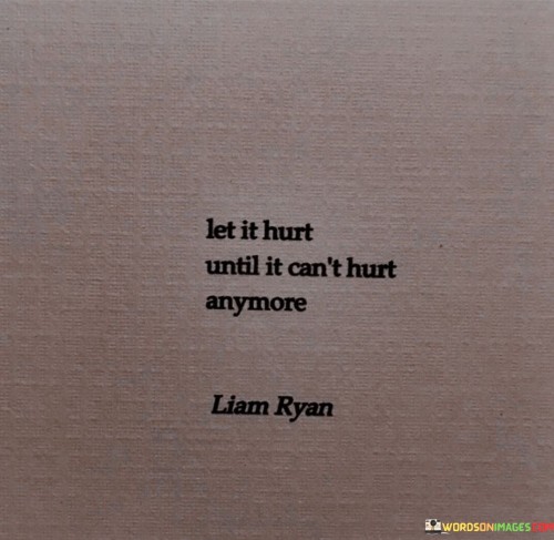 Let It Hurt Until It Can't Hurt Anymore Quotes