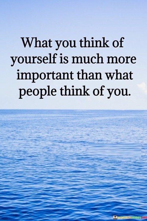 What You Think Of Yourself Is Much More Important Quotes