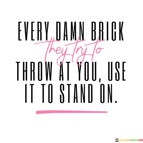 Every Damn Brick They Try To Throw At You Quotes