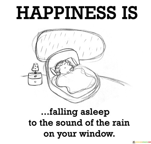 Happiness Is Falling Asleep To The Sound Of The Rain On Your Window Quotes