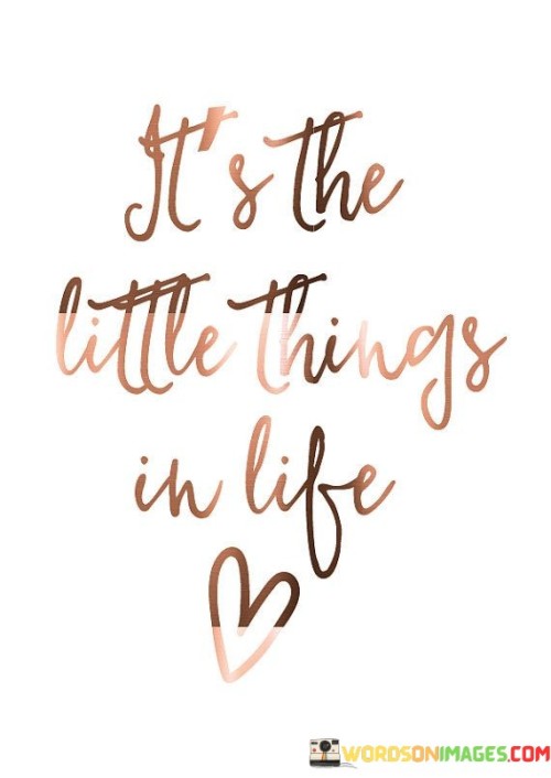 It's The Little Things In Life Quotes