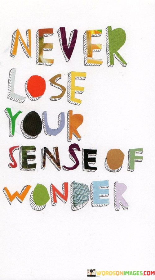 Never Lose Your Sense Of Wonder Quotes