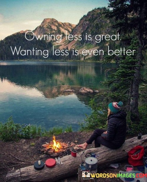 Owning Less Is Great Wanting Less Is Even Better Quotes