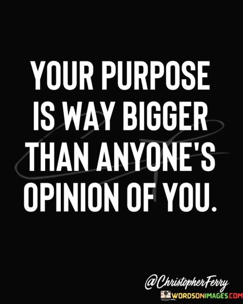 Your Purpose Is Way Bigger Than Anyone's Quotes