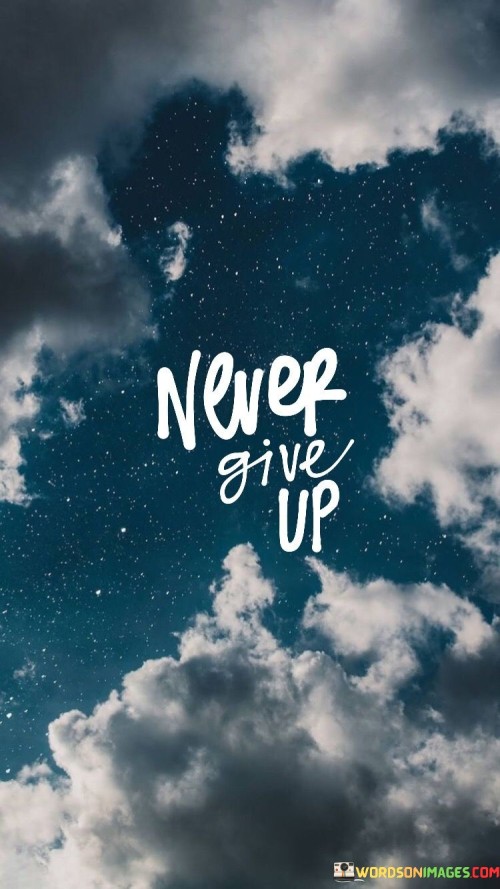 Never Give Up Quotes