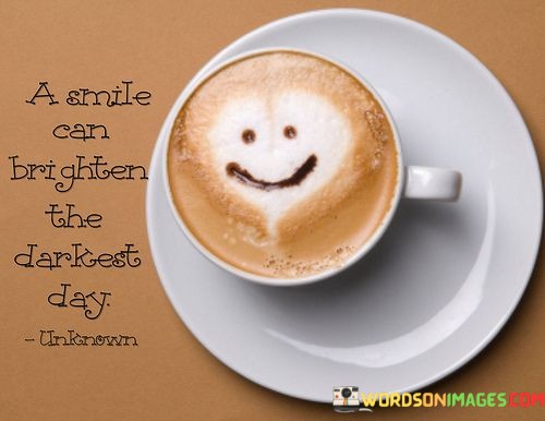 A Smile Can Brighten The Darkest Day Quotes