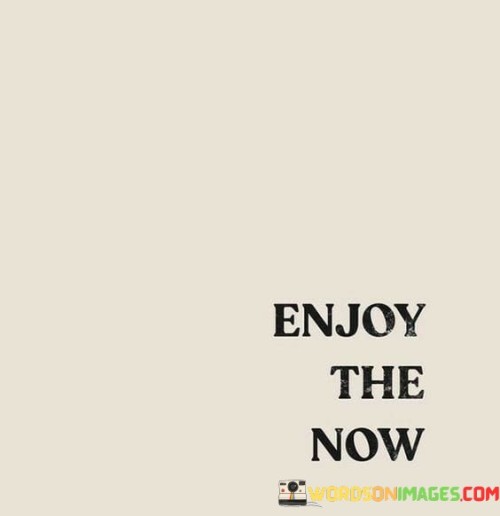 Enjoy The Now Quotes