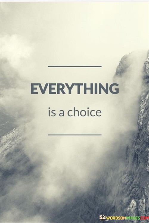 Everything Is A Choice Quotes