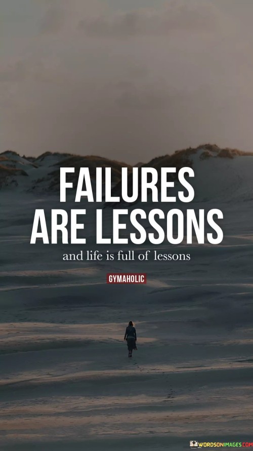 Failure Are Lessons Quotes