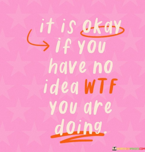 It Is Okay If You Idea Wtf You Are Doing Quotes