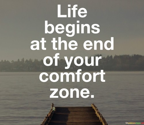 Life Begins At The End Of Your Comfort Zone Quotes