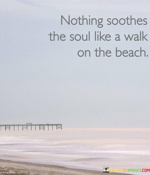 Nothing Soothes The Soul Like A Walk On The Beach Quotes