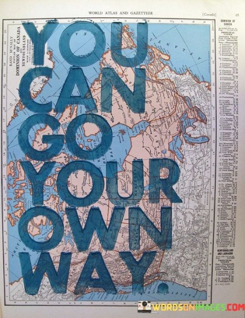 You Can Go Your Own Way Quotes