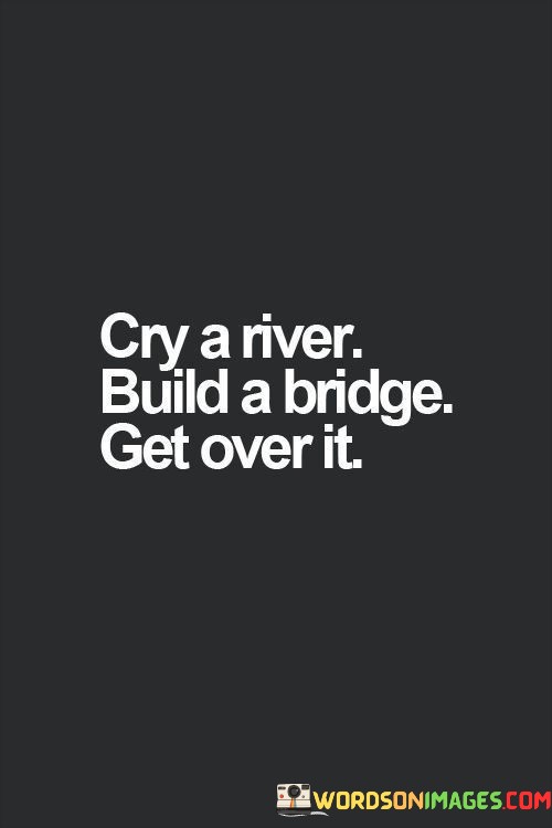 Cry A River Build A Bridge Get Over It Quotes