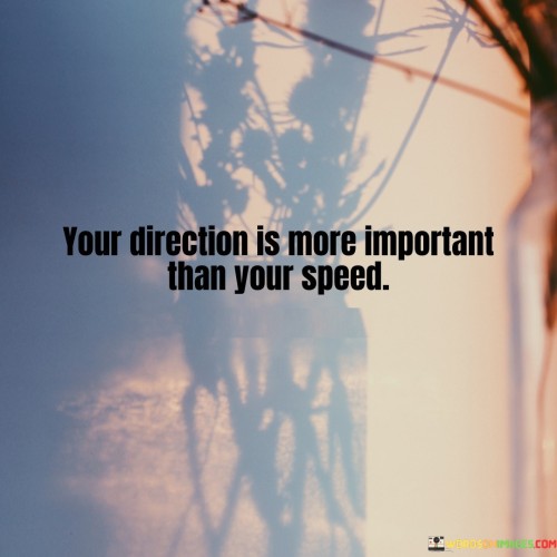 Your Direction Is More Important Than Your Speed Quotes