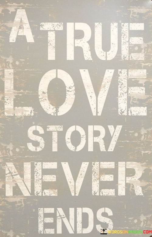 A True Love Story Never Ends Quotes