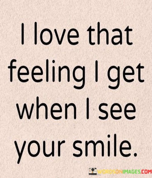 I Love That Feeling I Get When I See Your Smile Quotes