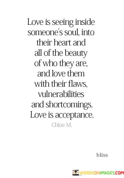 Love Is Seeing Inside Someone's Soul Into Their Heart Quotes