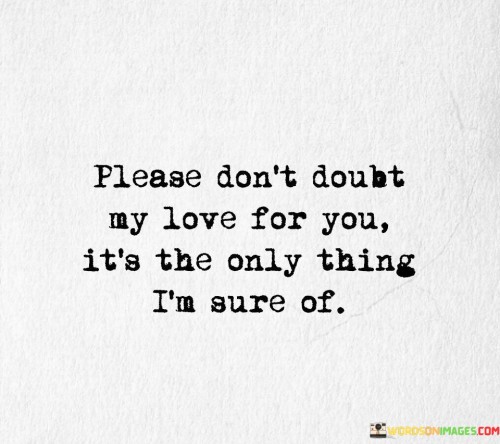 Please Don't Doubt My Love For You Quotes