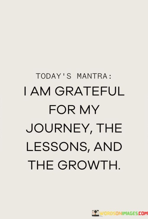 I Am Grateful For My Journey The Lessons And The Growth Quotes