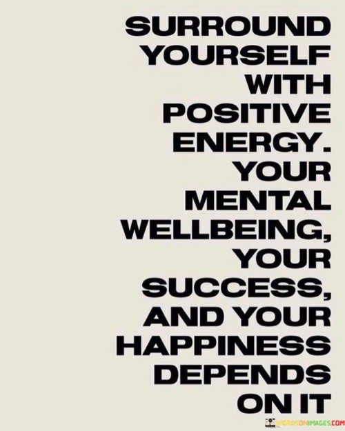 Surround Yourself With Positive Energy Your Mental (2) Quotes