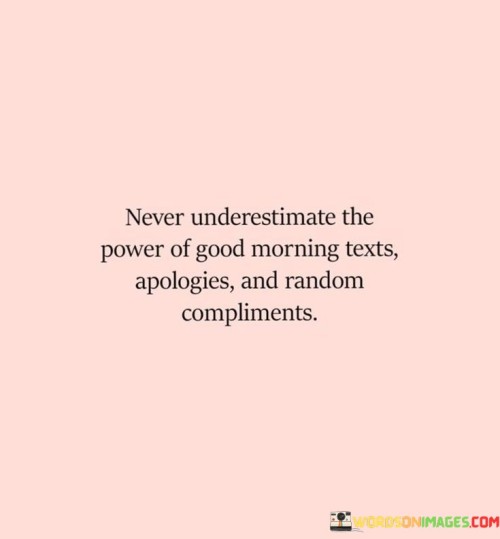Never Underedtimate The Power Of God Morning Texts Quotes
