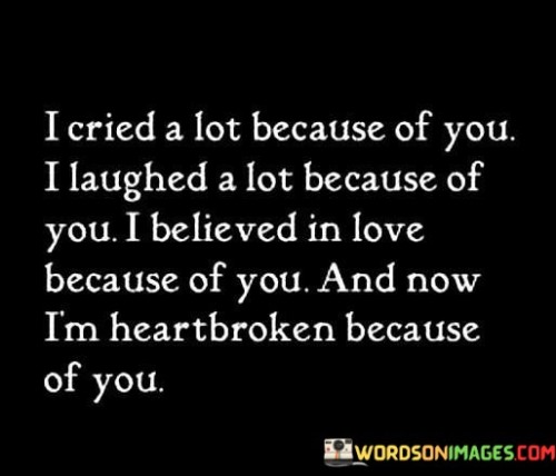 I Caried A Lot Because Of You I Laughed Quotes