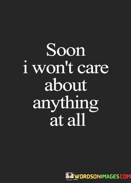 Soon I Won't Care About Anything Quotes