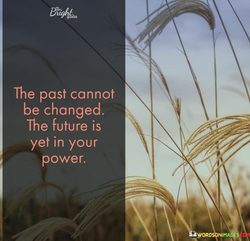 The Past Cannot Be Changed The Future Quotes