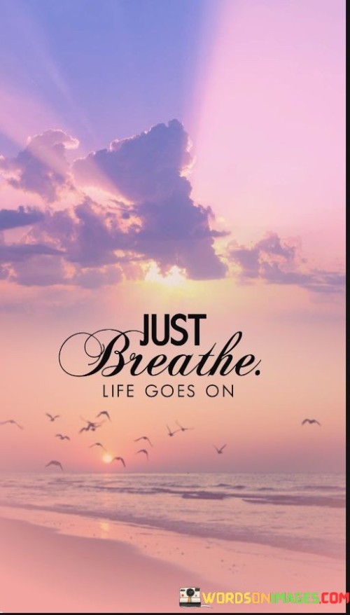 Just Breathe Life Goes On Quotes