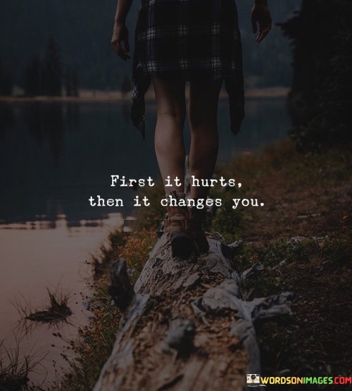 First It Hurts Then It Changes You Quotes